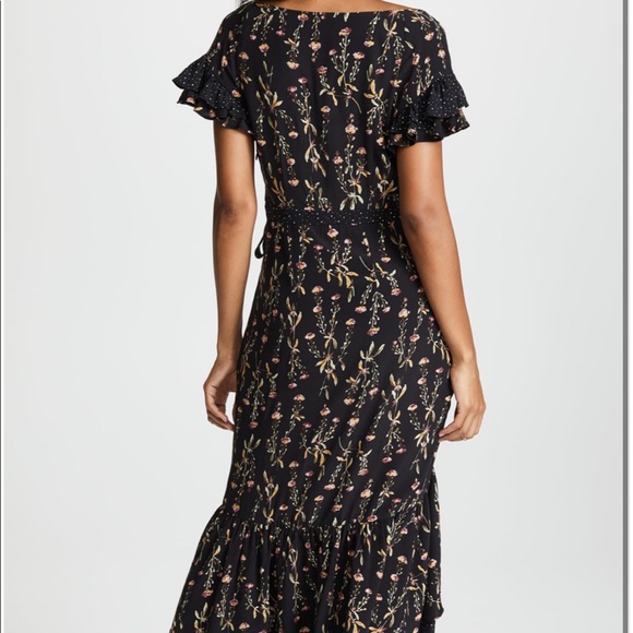 NWT LIKELY Black Floral Melanie Maxi Dress Size 0 - Picture 2 of 10